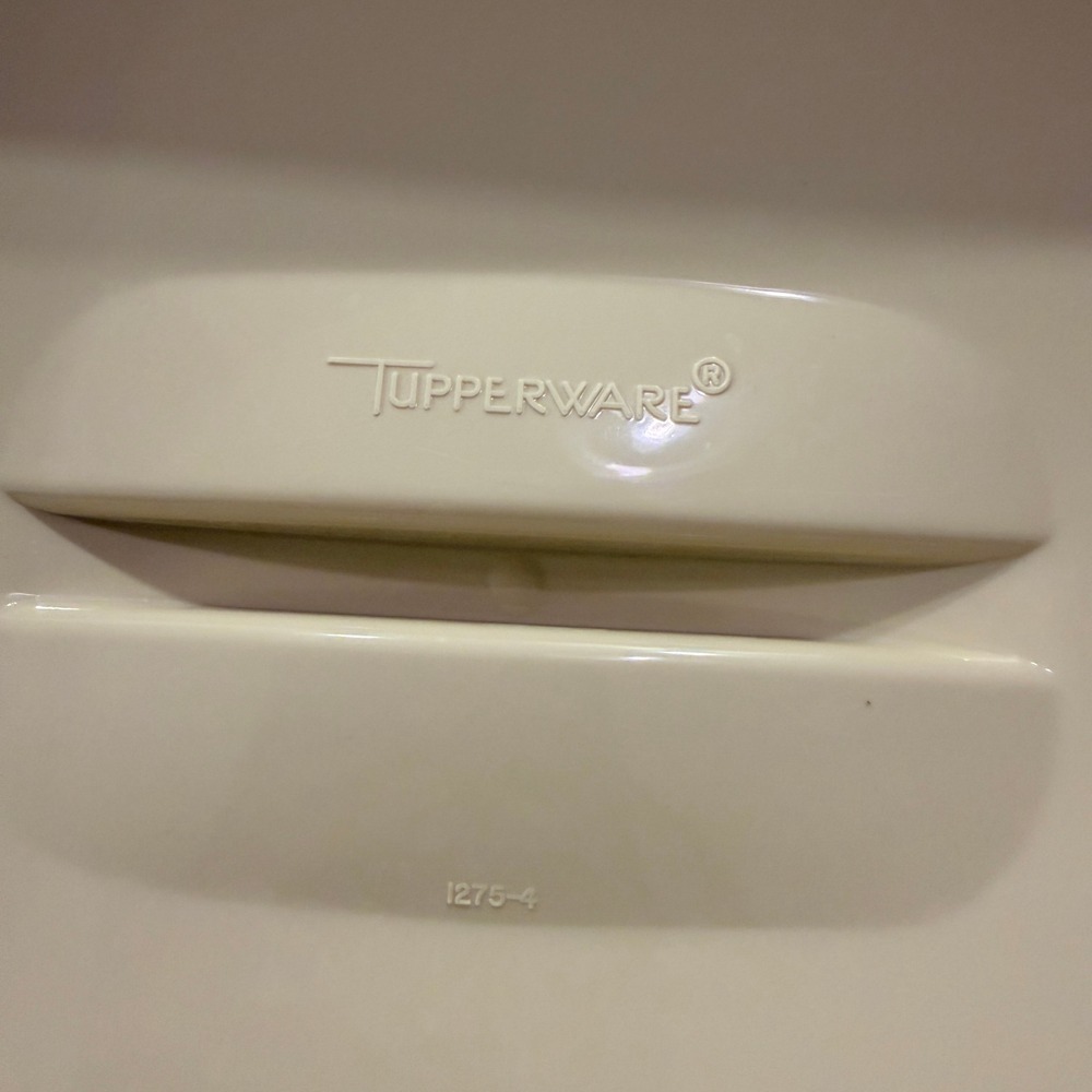 Vintage Tupperware Microwave Steamer Set 4pc Almond Cream 1273 1274 1275 USA - Picture 4 of 4